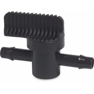 Image of Plugkraan kunststof 10 mm slangtule 10bar zwart type WF
