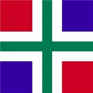 Image of Vlag Groningen 100 x 150 cm