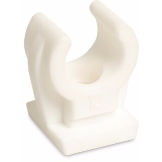 Image of Buis Clip PP 28 mm binnendraad M6 wit type Woeste enkel