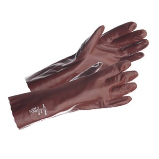 Image of Safeworker Werkhandschoen PVC Vloeistof Dicht 35 CM Maat 10