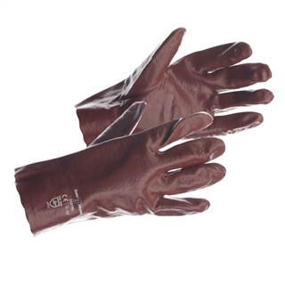 Image of Safeworker Werkhandschoen PVC Vloeistof Dicht 27 CM Maat 10