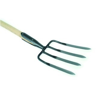 Image of Spitvork 4 tands met essen steel 900 mm