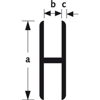 Image of H-profiel aluminium 2 meter