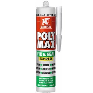 Image of Bison Poly Max Fix & Seal Express Crystal Clear Koker - 300 Gram