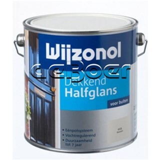 Image of Wijzonol Dekkend Halfglans Ijswit - 0,75 liter