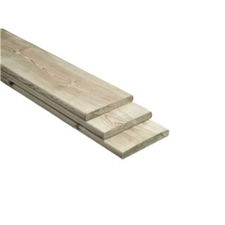 Image of Tuinplank Celfix 4-zijdig geschaafd met ronde hoeken 17 x 140 x 4000 mm