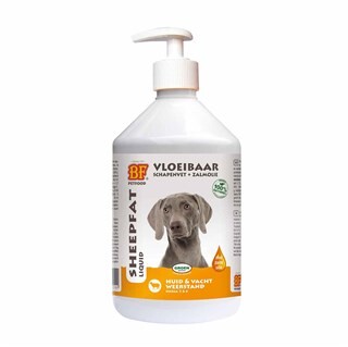 Image of BF Petfood Schapenvet Vloeibaar met Zalmolie 500ML