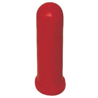 Image of Kalverspeen Cylindrisch - Kruisgat - Rood - 10 cm