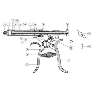 Image of Roux Revolver/Aansluitdeel Naald (Schroefdraad) - 30 en 50 ML ( Nr. 18)