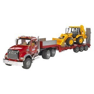 Image of Bruder 02813 - MAN Mack Dieplader met Shovel 1:16