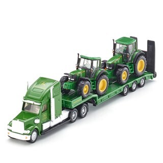 Image of Siku 1837 - Dieplader & John Deere Tractoren 1:87