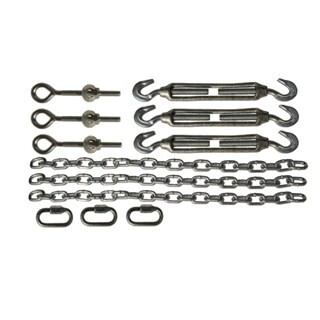 Image of Bevestigingsset voor driehoek schaduwnet, verzinkt