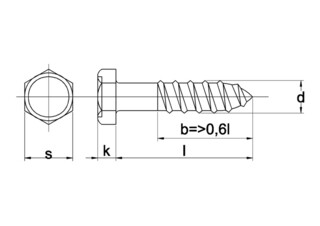 Image of Bout Din 571 4.6 Vv 8 X 40 - 200