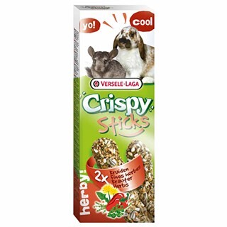 Image of Versele-Laga Crispy Sticks Konijnen en Chinchilla's 2 x 55 g Kruiden