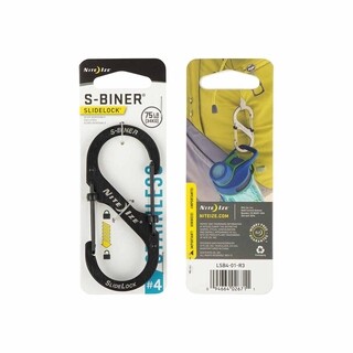 Image of Nite Ize S-Biner Karabijnhaak Slidelock Zwart #4