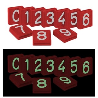 Image of CRS 1 Kokernummer (Rood / Glow in the Dark / Nummer 2) - Box A 10 Stuks