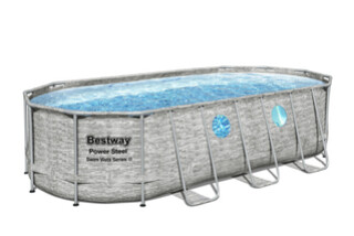 Image of Bestway Levant Zwembad power steel set ovaal rotan swim vista 549