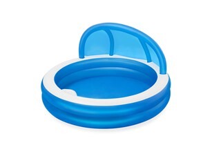 Image of Bestway 7'11" x 7'11" x 55"/2.41m x 2.41m x 1.40m Summer Days Family Pool
