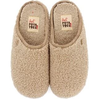 Image of Hot Potatoes Heren Pantoffels 92093 Taupe - maat 40