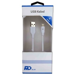 Image of MD BLUE 8pin Synchroniseren en Laadkabel 2 meter