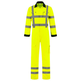 Image of De Boer Overall High Visibility Polyester/Katoen RWS Geel Maat 64