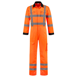 Image of De Boer Overall High Visibility Polyester/Katoen RWS Oranje Maat 56