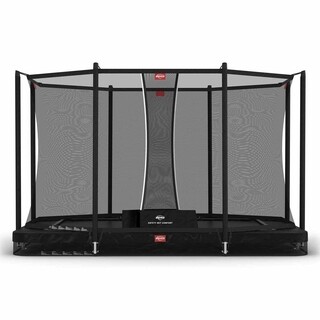 Image of BERG Trampoline Ultim Favorit Inground Zwart - 330 x 220 cm Safety Net Comfort