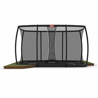 Image of BERG Trampoline Ultim Champion Flatground Grijs - 500 x 300 cm Safety Net DLX XL