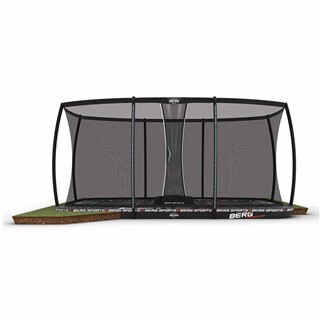 Image of BERG Trampoline Ultim Pro Bouncer Flatground Zwart - 500 x 300 cm Safety Net DLX XL