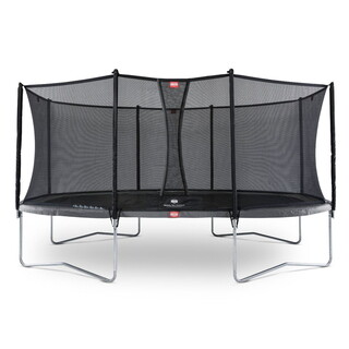 Image of BERG Trampoline Grand Favorit Regular Grijs - 520 x 345 cm Safety Net Comfort