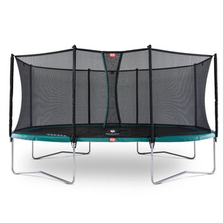 Image of BERG Trampoline Grand Favorit Regular Groen - 520 x 345 cm Safety Net Comfort