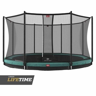 Image of BERG Trampoline Favorit Inground Groen - Ø 380 cm Safety Net Comfort