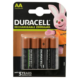Image of Duracell Recharge AA-batterijen, verpakking van 4