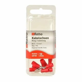 Image of Kabelschoen oog BM=4mm 0,5-1,5mm² - 10st in blister