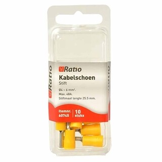 Image of Kabelschoen pen 13mm 4-6mm² - 10st in blister