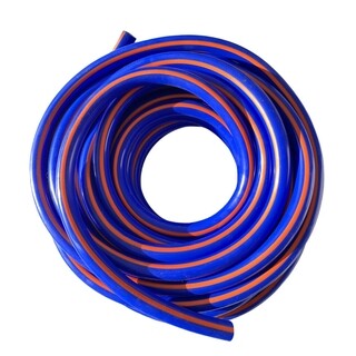 Image of Siliconen Melkslang Blauw Met Oranje Streep 14 x 25 MM - 25 Meter, passend voor 90842280