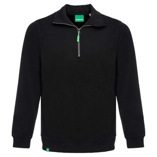 Image of De Boer AllroundWork Halve Rits Sweatshirt Zwart - maat L