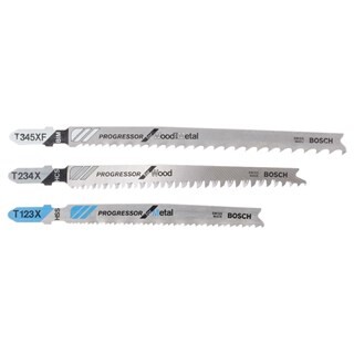 Image of Bosch 3-Delige Decoupeerzaagbladenset T123 Xf; T234 X; T345 Xf