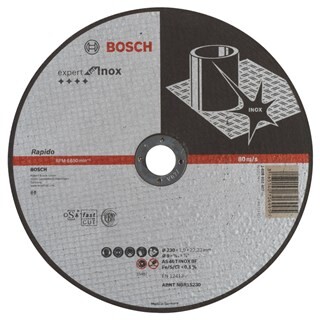 Image of Bosch Doorslijpschijf (Expert for Inox) 230 x 1,9 x 22,2 MM - RVS