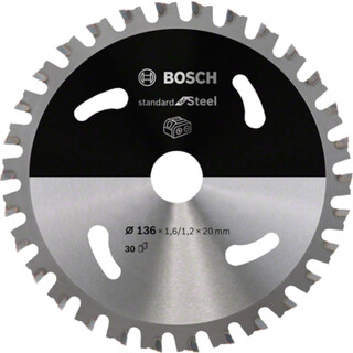 Image of Bosch Standard for Steel Cirkelzaagblad 136 x 20 x 1,2 mm T30