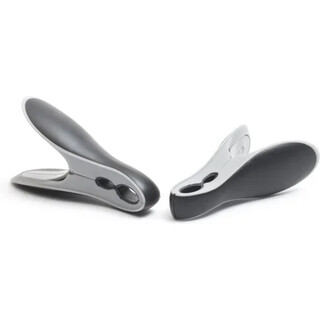 Image of Brabantia Wasknijpers - 8 Stuks - Kunststof - Zwart/Grijs