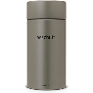 Image of Beschuitbus met lift 1,7 liter (met opdruk beschuit), Platinum