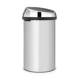 Image of Brabantia Touch Bin Prullenbak - 60 liter - Metallic Grey