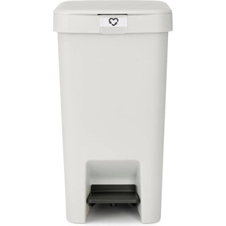 Image of Brabantia StepUp Prullenbak - Pedaalemmer - 16 liter - Licht Grijs