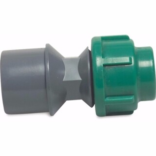 Image of VDL Overgangssok PVC/PE 25/32 mm x 25 mm lijmmof/spie x knel 10bar grijs/groen