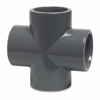 Image of Kruisstuk PVC 20 mm (4x lijmmof) 16 bar