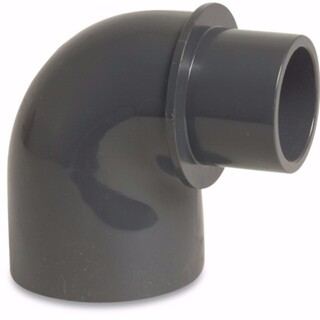 Image of Mega Knie 90° PVC-U 32/40 mm x 50 mm lijmmof/spie x lijmmof 10bar grijs