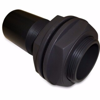Image of Doorvoer PVC-U 1" imperial lijmspie x buitendraad 10bar zwart