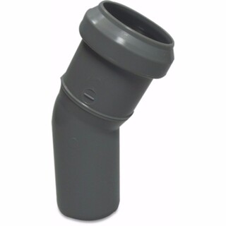 Image of Bocht 30° PP 40 mm spie x manchet grijs