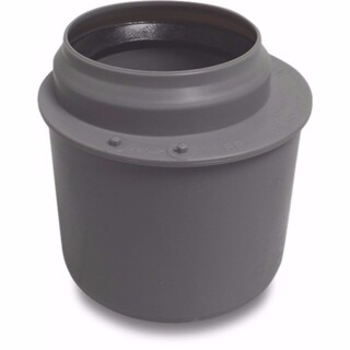 Image of Verloopmof excentrisch PP 75 mm x 50 mm spie x manchet grijs
